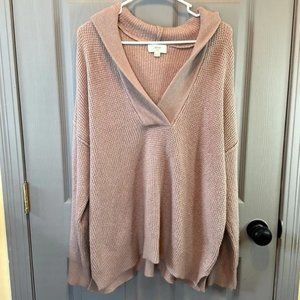 Aerie Cozy Up Waffle Sweater Hoodie